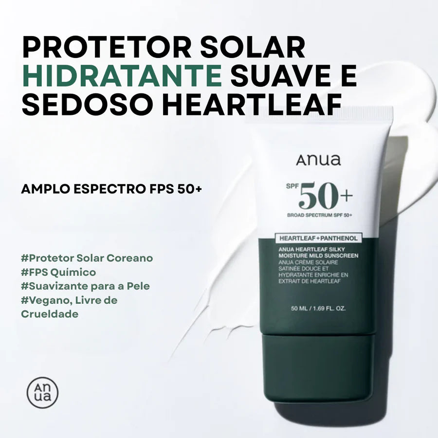Protetor Solar Suave e Hidratante Heartleaf Silky