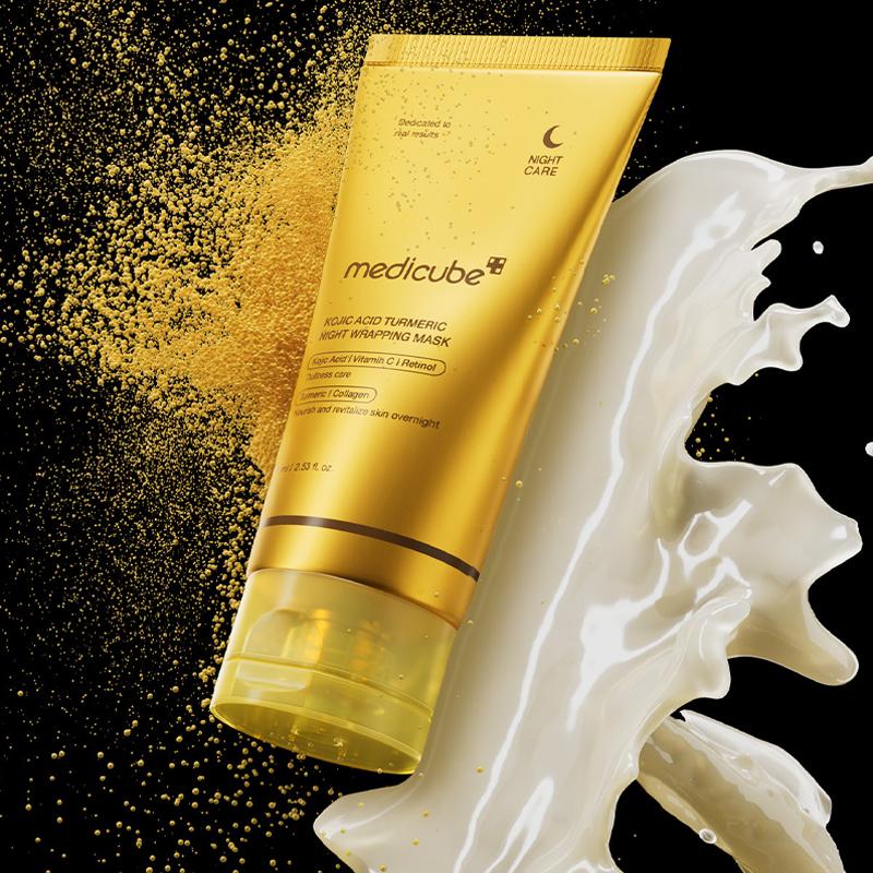 Máscara Facial Noturna com Ácido Kójico e Cúrcuma
