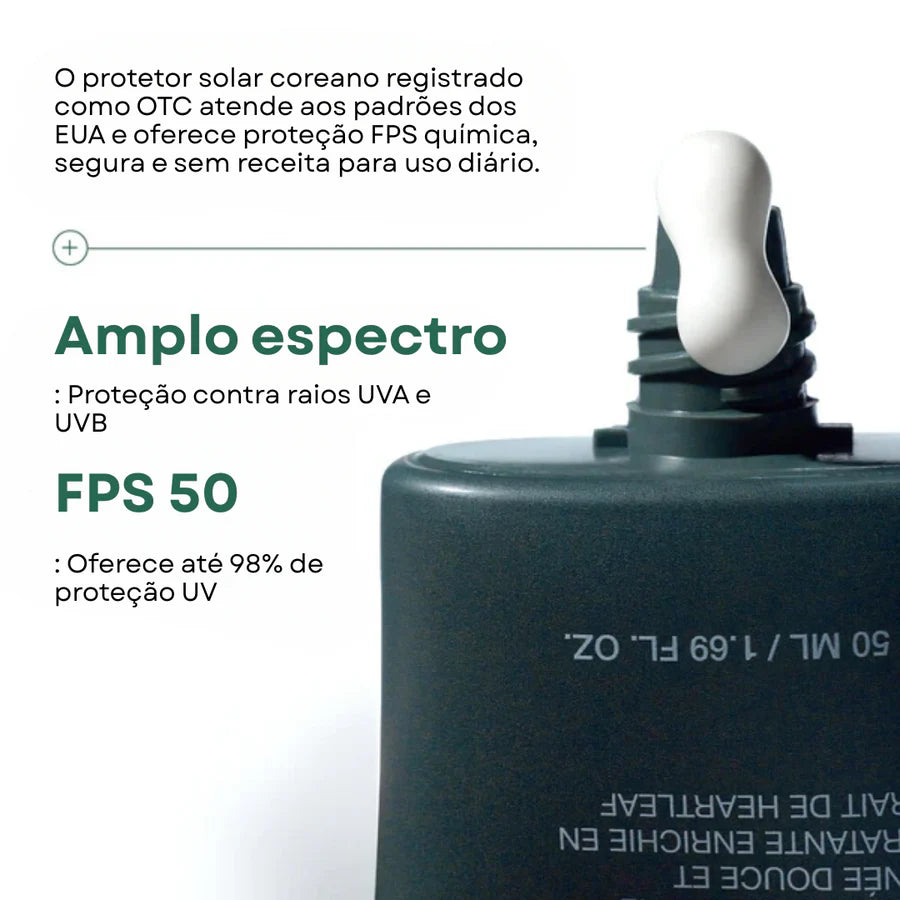 Protetor Solar Suave e Hidratante Heartleaf Silky