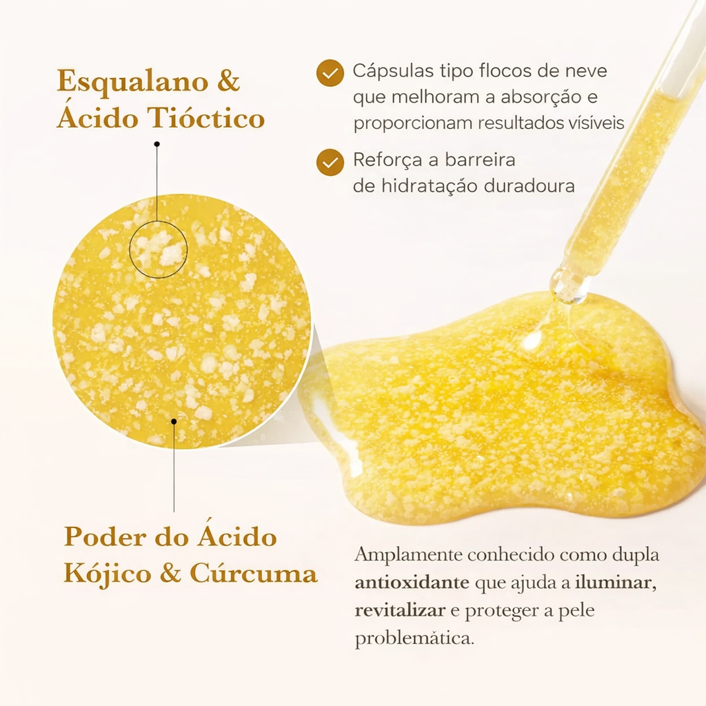 Sérum de Ácido Kójico Cúrcuma e Niacinamida