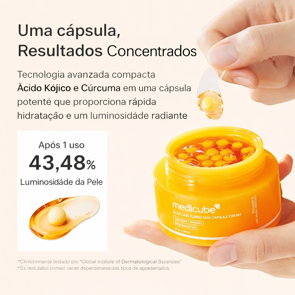 Ácido Kójico Cúrcuma Vita Cápsula Creme