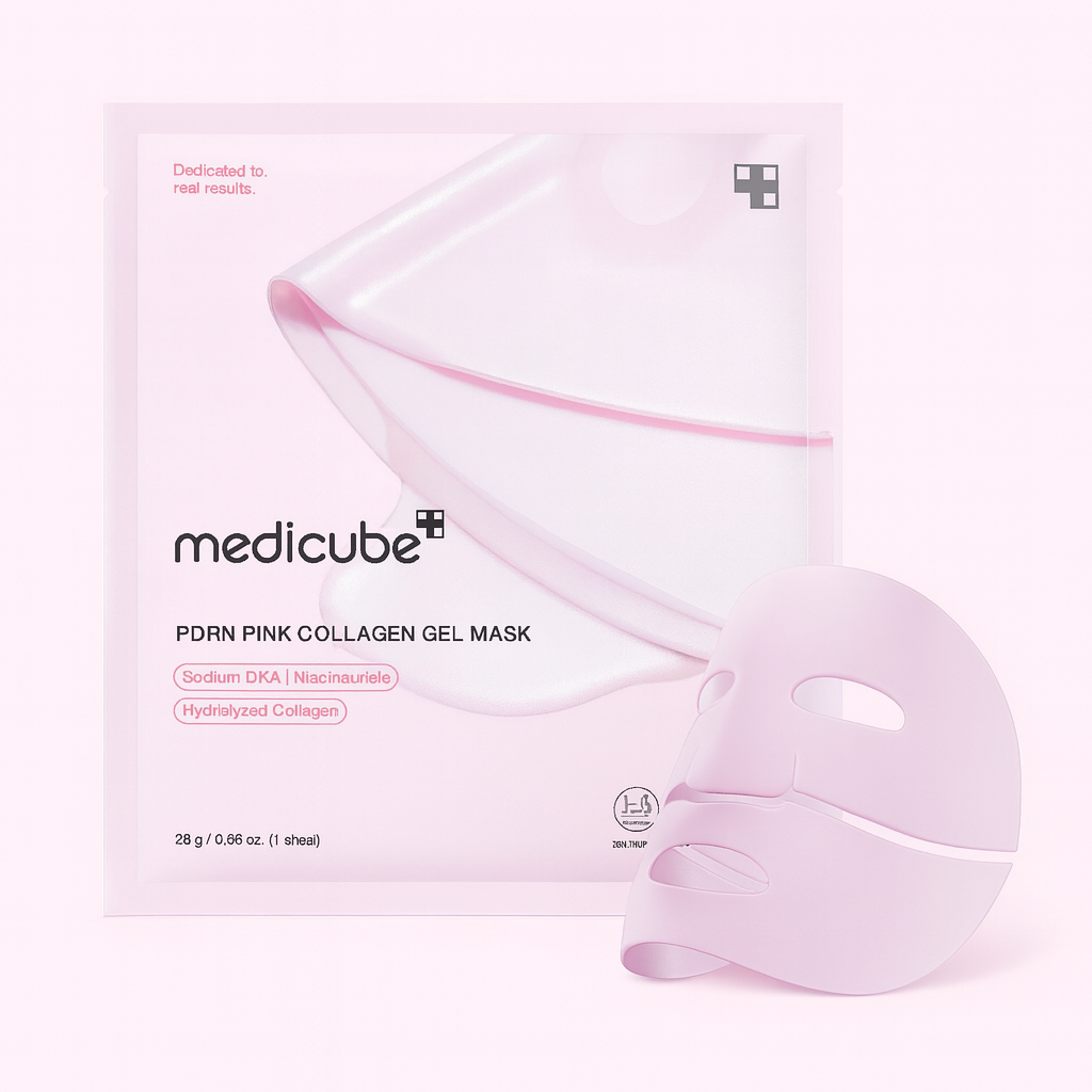 Máscara Facial de Colágeno Rosa com PDRN | KIT com 4