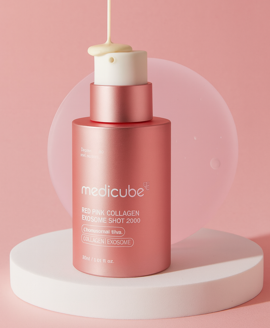 Soro Shot PDRN Collágeno Rosa – Glow e Elasticidade