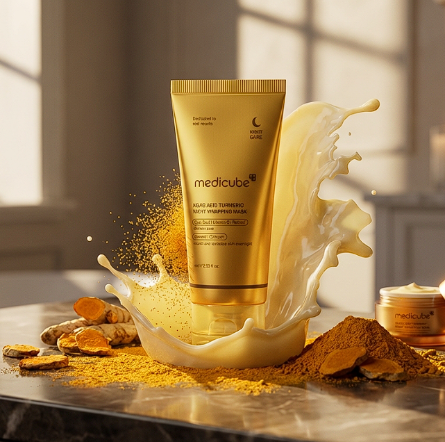 Máscara Facial Noturna com Ácido Kójico e Cúrcuma